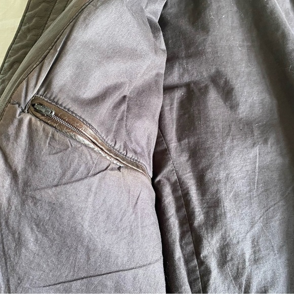 Zara Man Genuine Leather Jacket Mens Size L - Picture 8 of 11